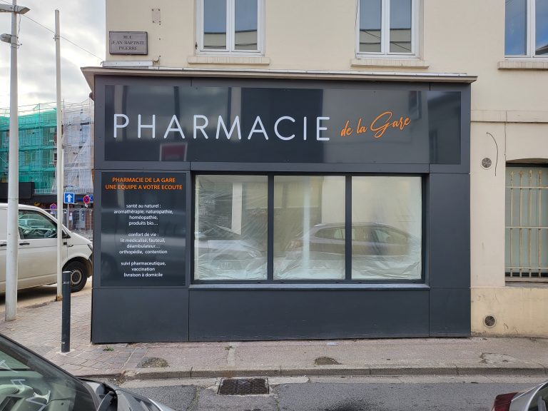 enseigne Pharmacie de la gare elbeuf